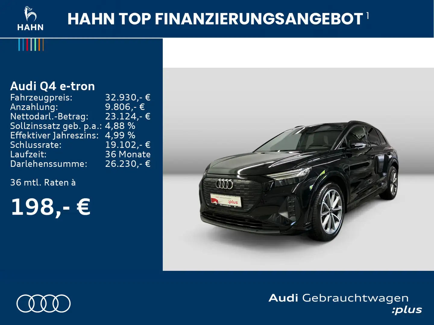 Audi Q4 e-tron 35 Matrix Virtual Rückf Sitzh Einparkh Schwarz - 2