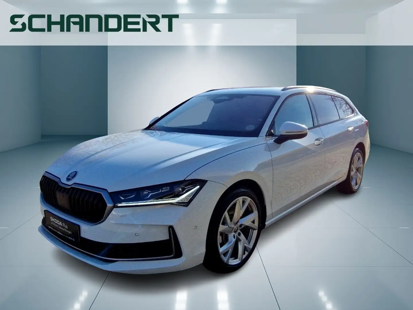 Skoda Superb Combi 2.0 TDI 4x4 DSG Matrix Navi AHK Standhzg. Weiß - 1