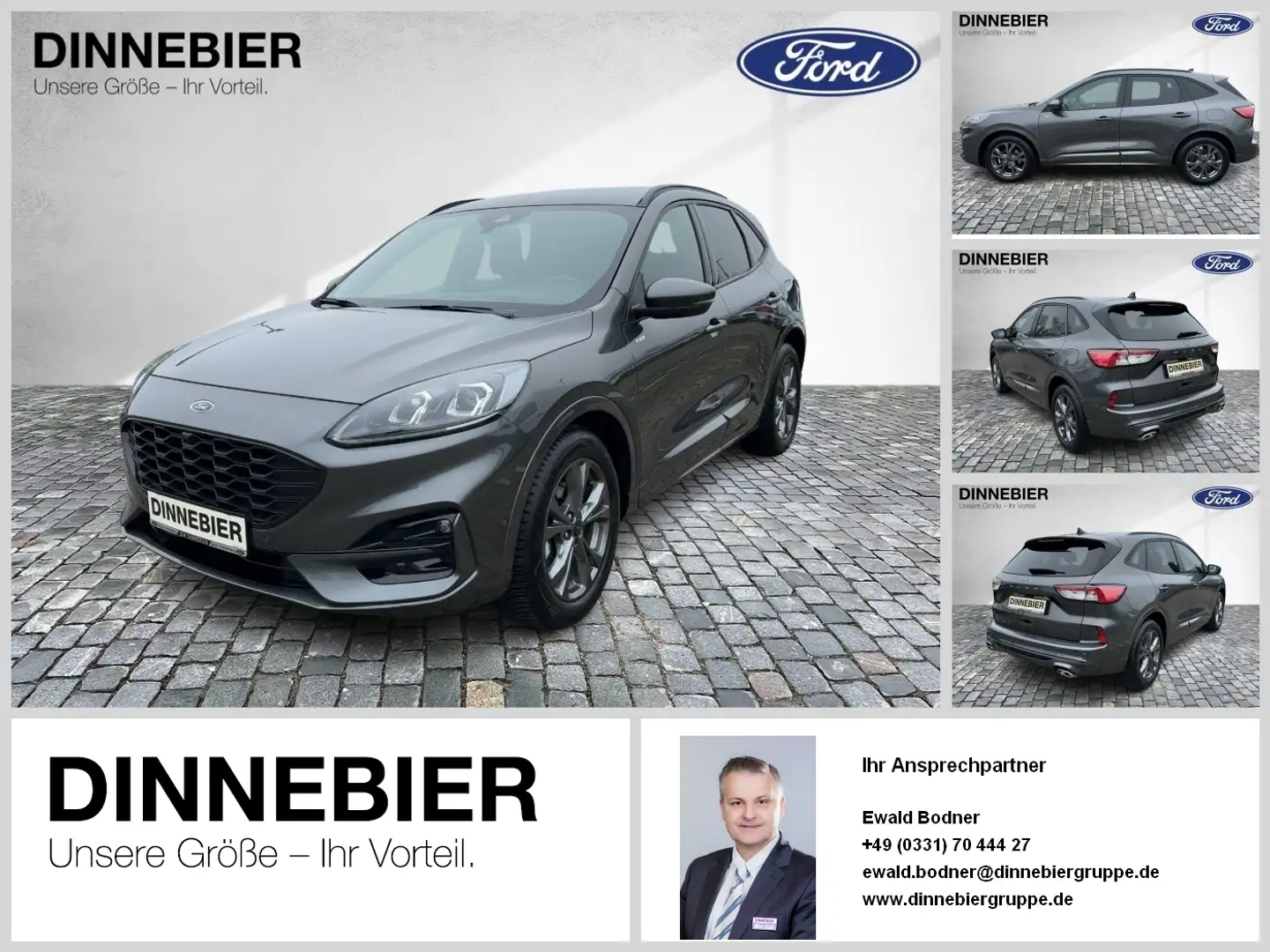 Ford Kuga ST-Line X LED+AHK+Glasdach+Kamera+SHZ Gris - 1