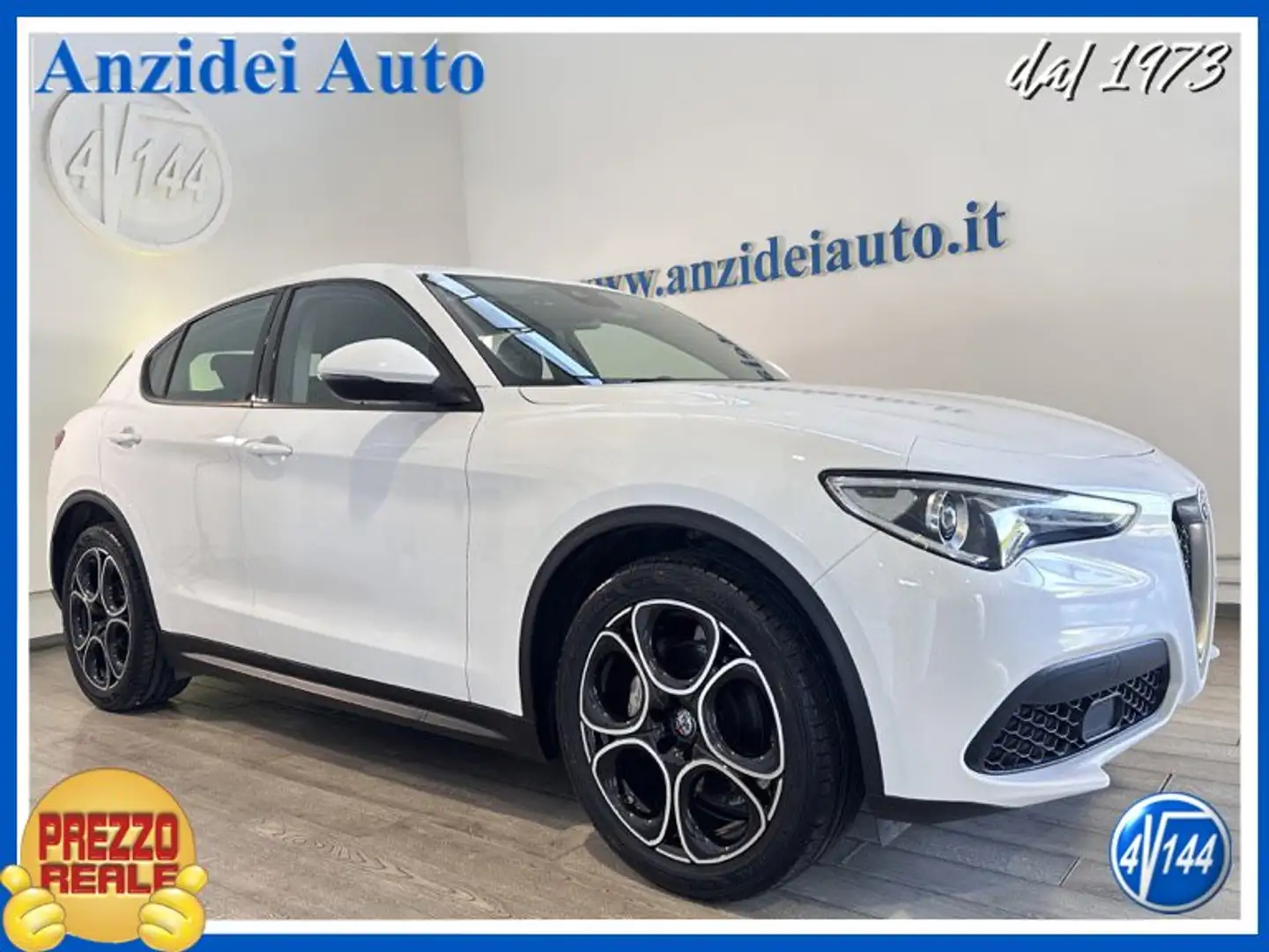 Alfa Romeo Stelvio 2.2 Turbodiesel 160 CV AT8 RWD Business Bianco - 1