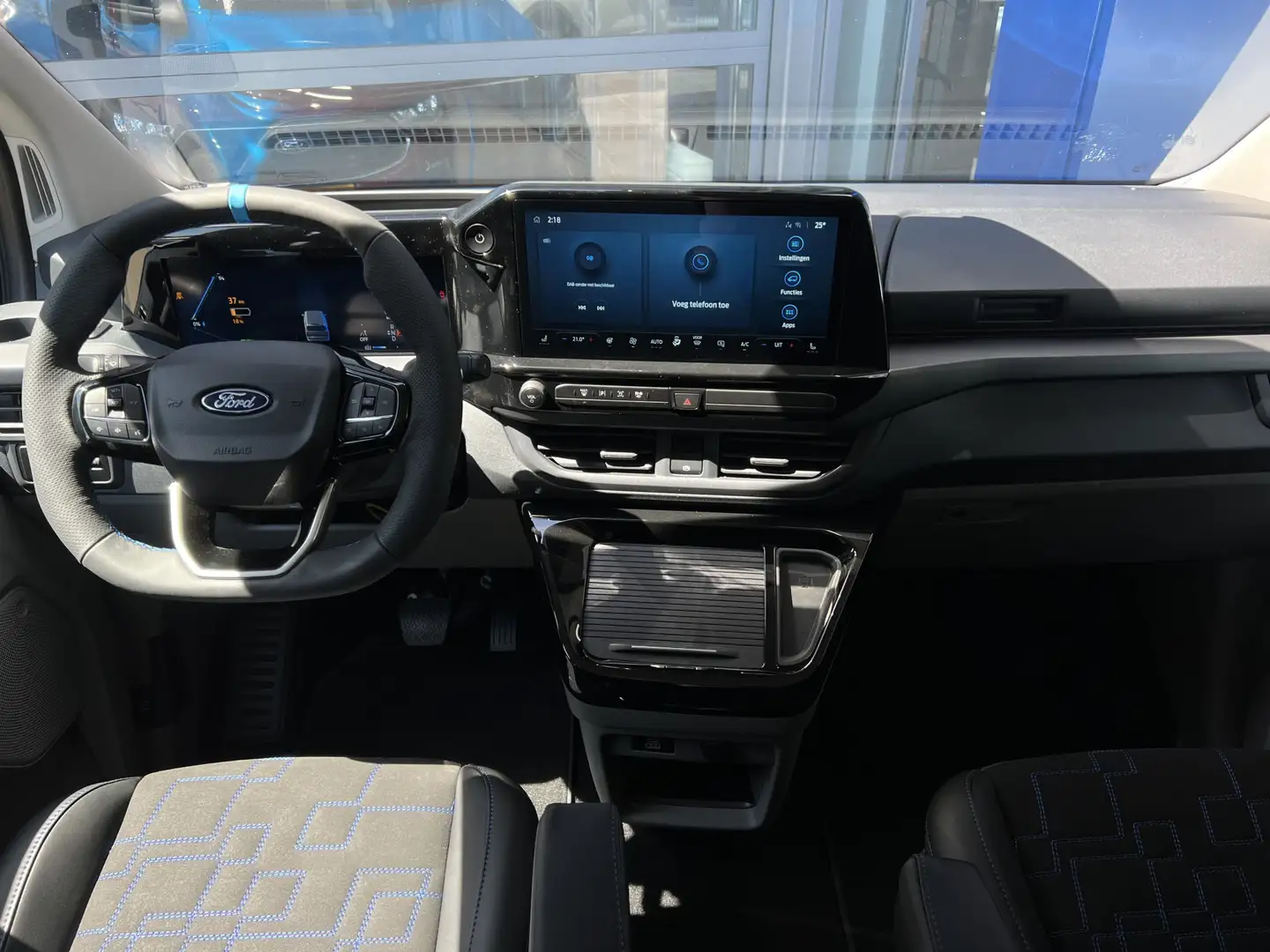 Ford E-Transit Cust. 320 L2H1 MS-RT 65 kWh DC | 2x zijschuifdeur Azul - 2