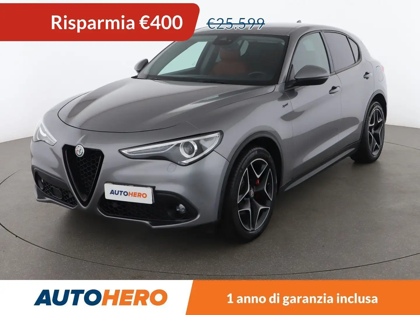 Alfa Romeo Stelvio 2.2 JTDM Sprint 190 CV AT8 Grigio - 1