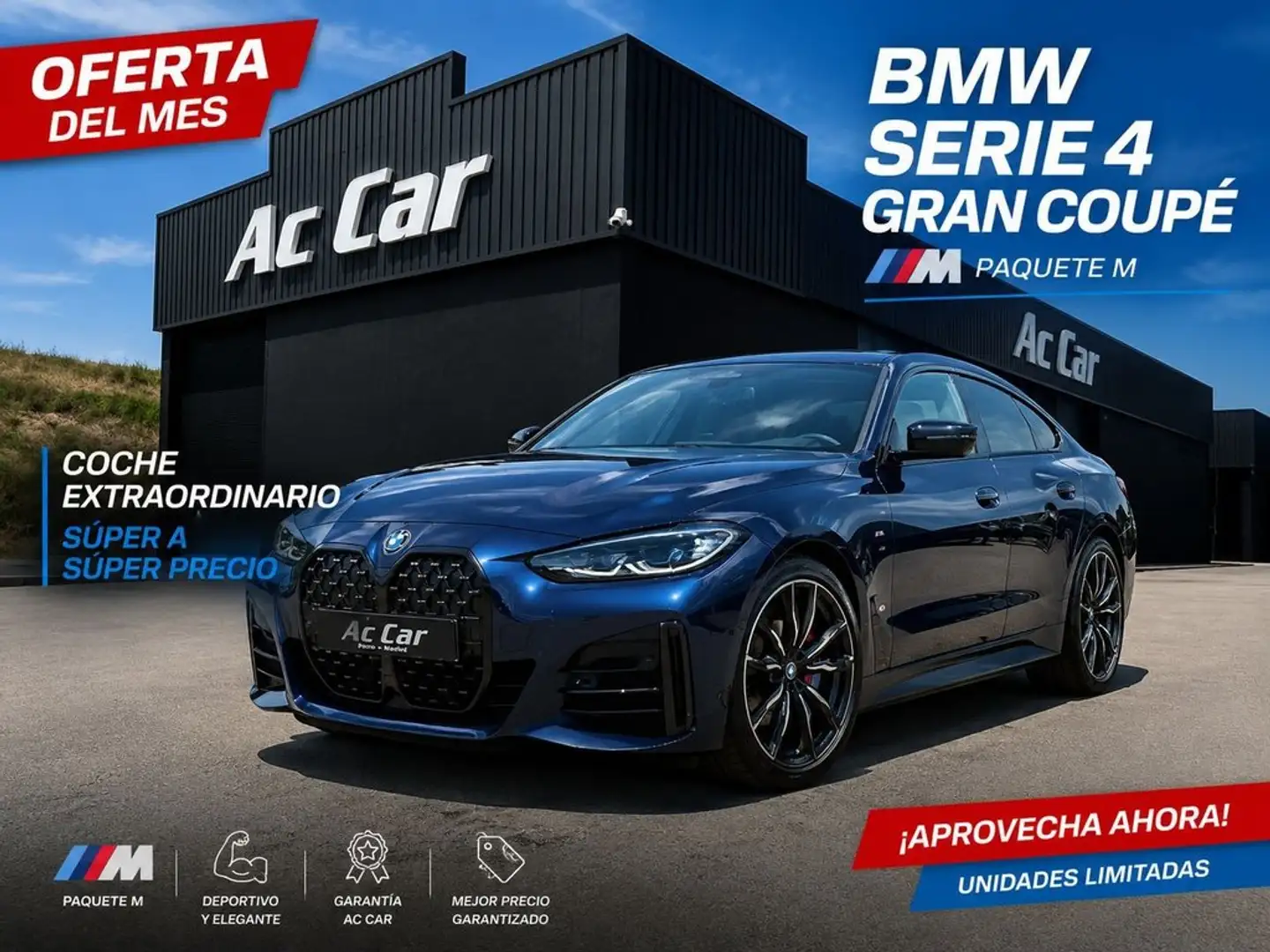 BMW 420 420i Gran Coupé Azul - 1