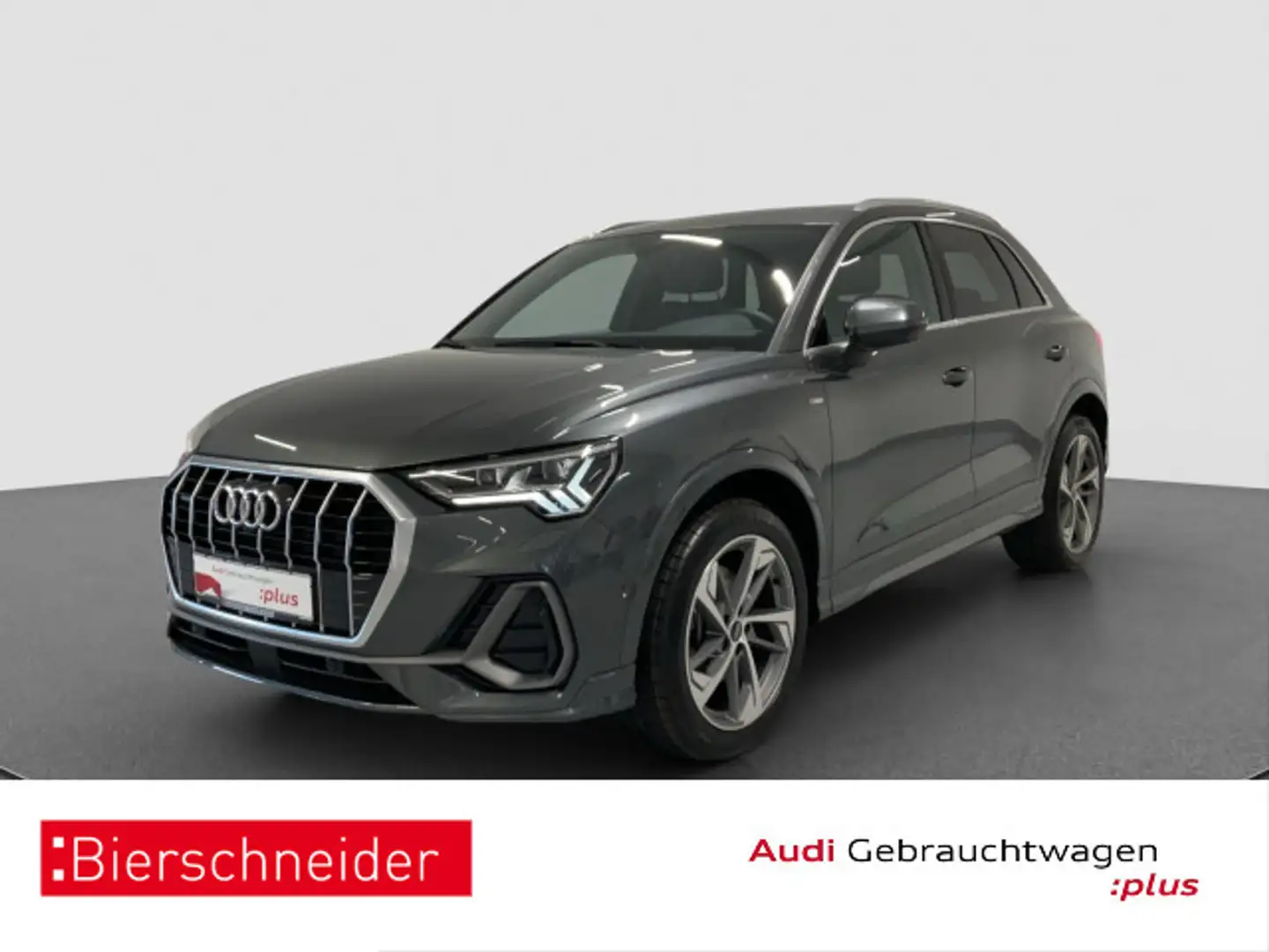 Audi Q3 40 TDI qu 2x S-Line AHK MATRIX PANO 360 ACC Grau - 1