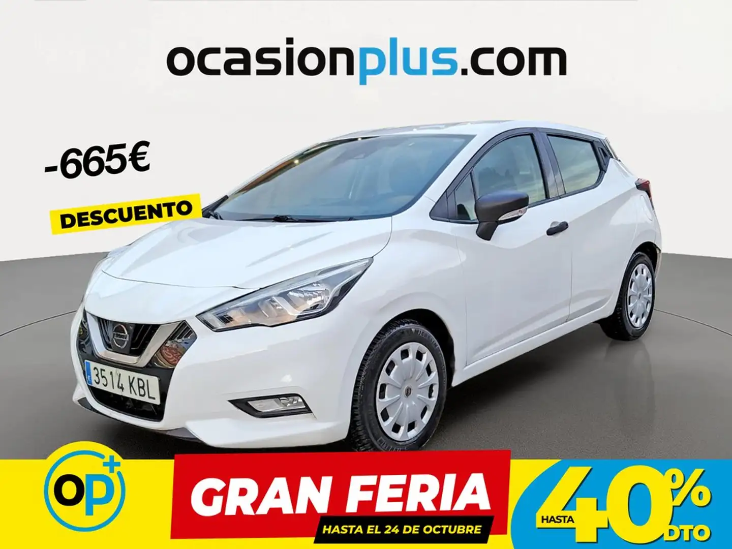 Nissan Micra 1.0 G Visia+ 73 Blanco - 1