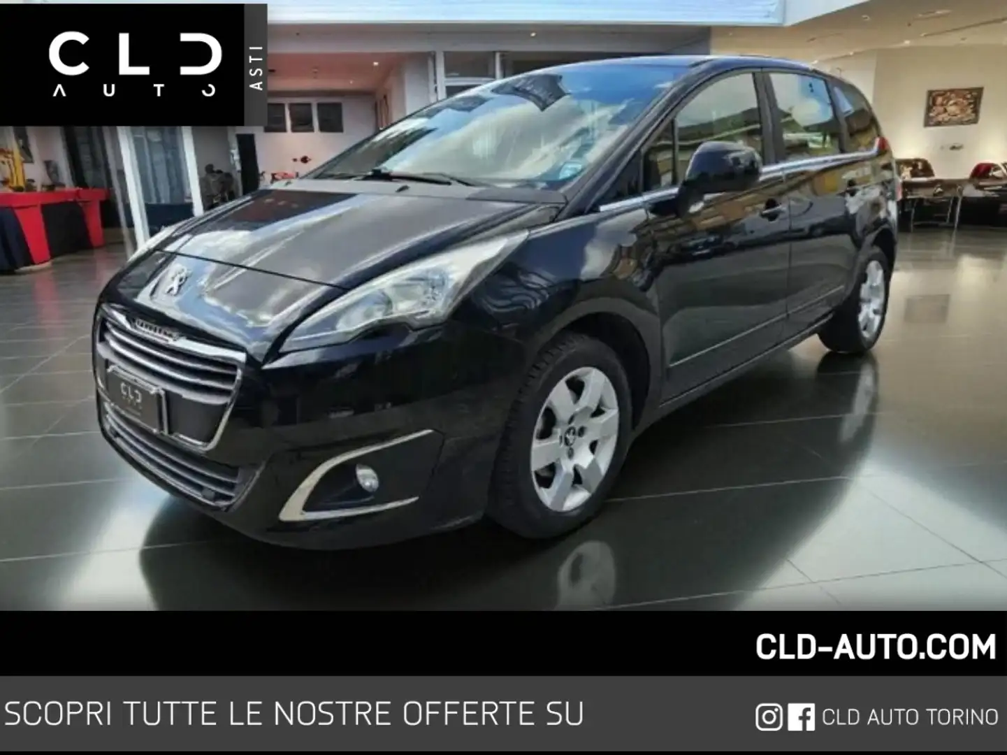 Peugeot 5008 1.6 hdi 8v Business 115cv 7posti Zwart - 1