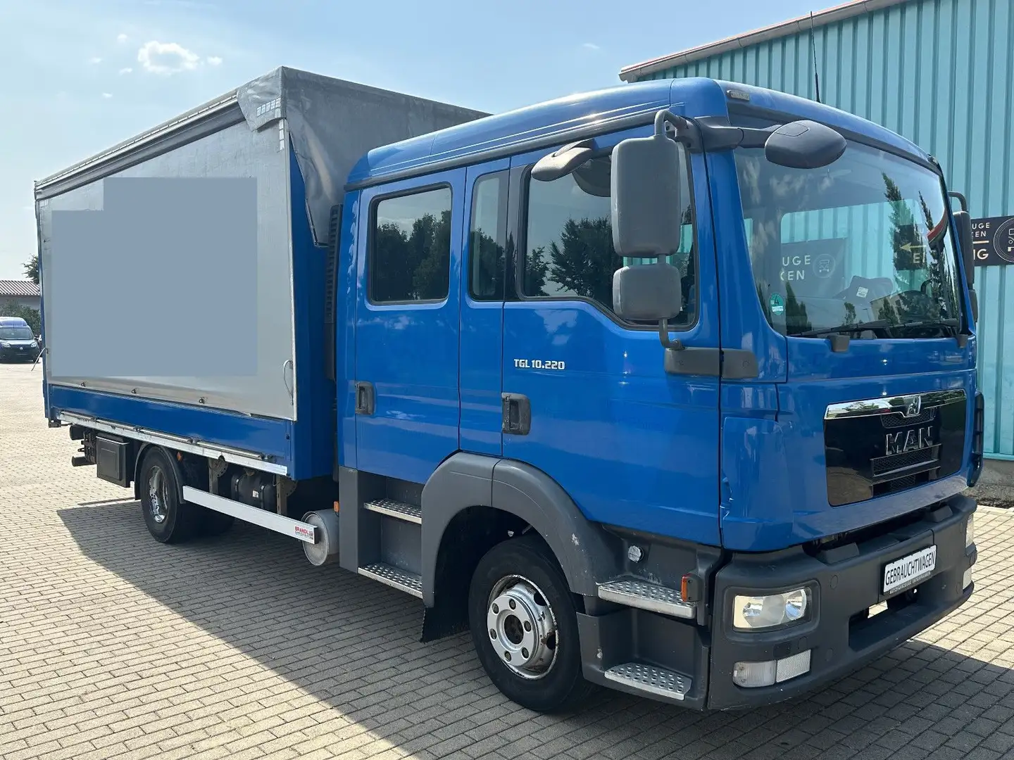 MAN TGL 10.220 DOKA DOPPELKABINE/1.HAND+MAN-SCHECKH Bleu - 1