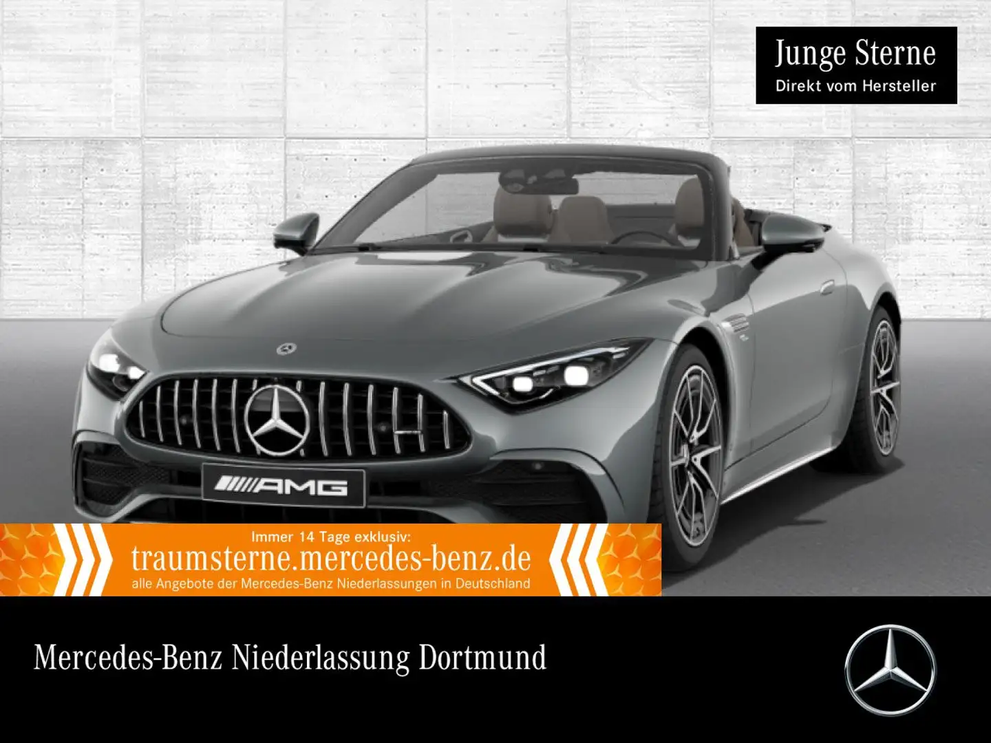 Mercedes-Benz SL 43 AMG Cab. Fahrass WideScreen Distr+ Airscarf Grau - 1