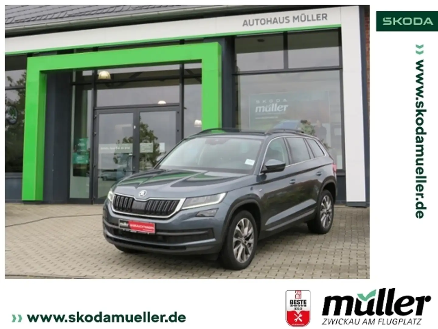 Skoda Kodiaq Clever 4x4 110kW StHZ RFK AHK Gris - 1