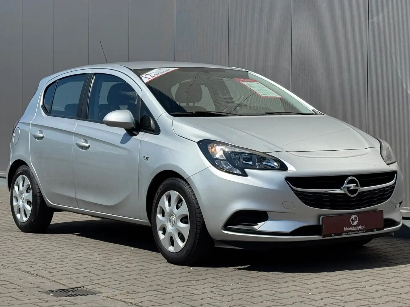 Opel Corsa E 1.4 Edition 5T Lenkhzg. Klima PDC 1.Hand Argent - 2