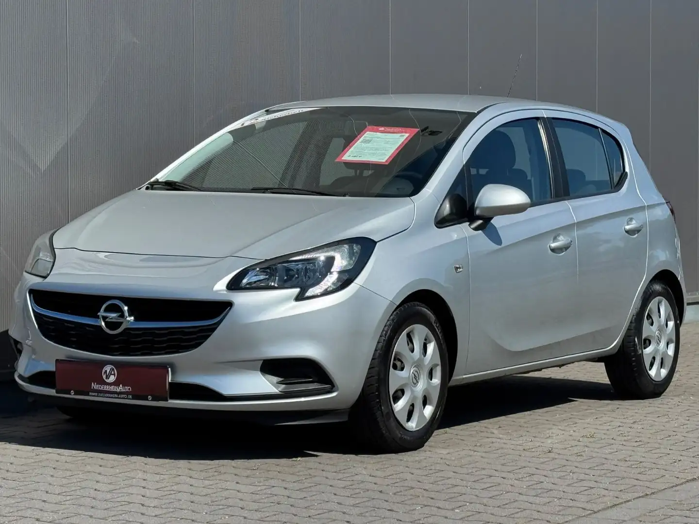 Opel Corsa E 1.4 Edition 5T Lenkhzg. Klima PDC 1.Hand Argent - 1