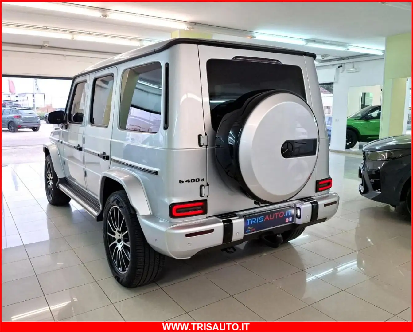 Mercedes-Benz G 400 d 3.0 Premium Plus (TETTO APRIBILE+ANDROID+APP Argento - 2
