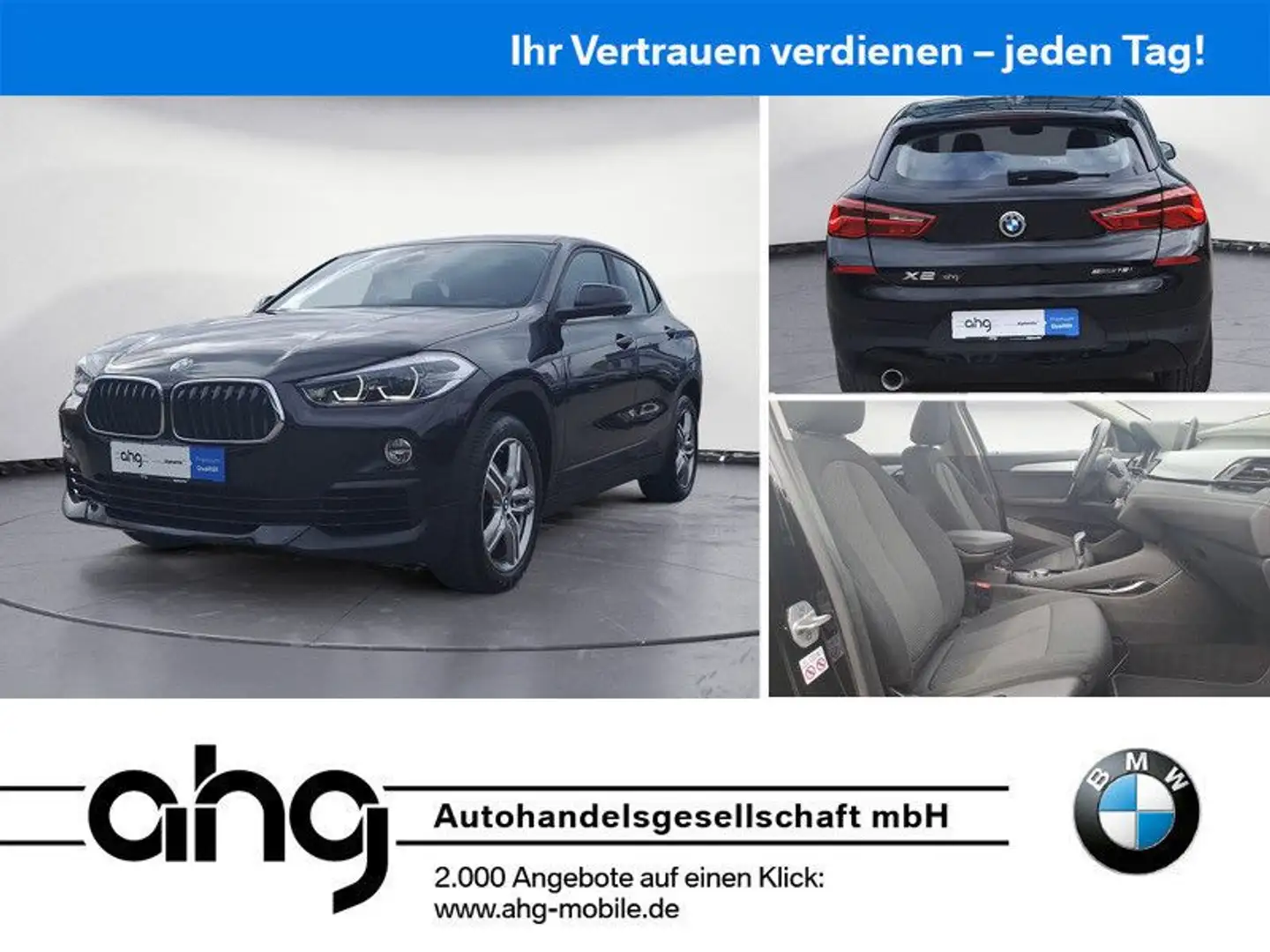 BMW X2 sDrive18i Advantage Klimaautomatik LED PDC Si Schwarz - 1