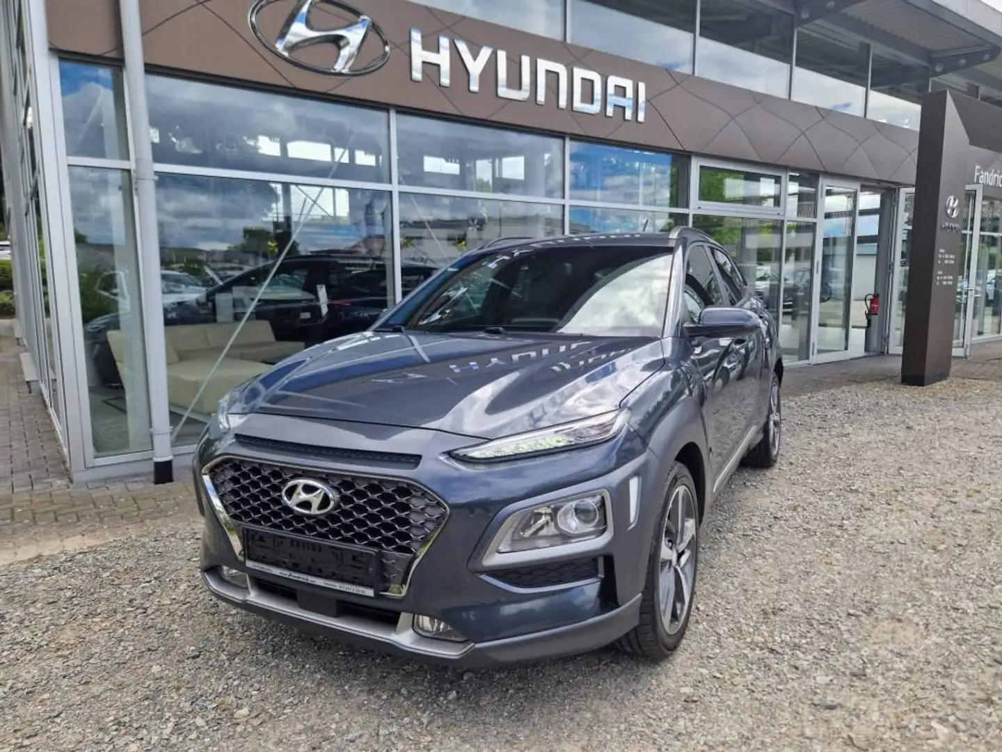 Hyundai KONA 1.6 T-GDi DCT 4WD STYLE (Farbappl. RED) Grau - 1