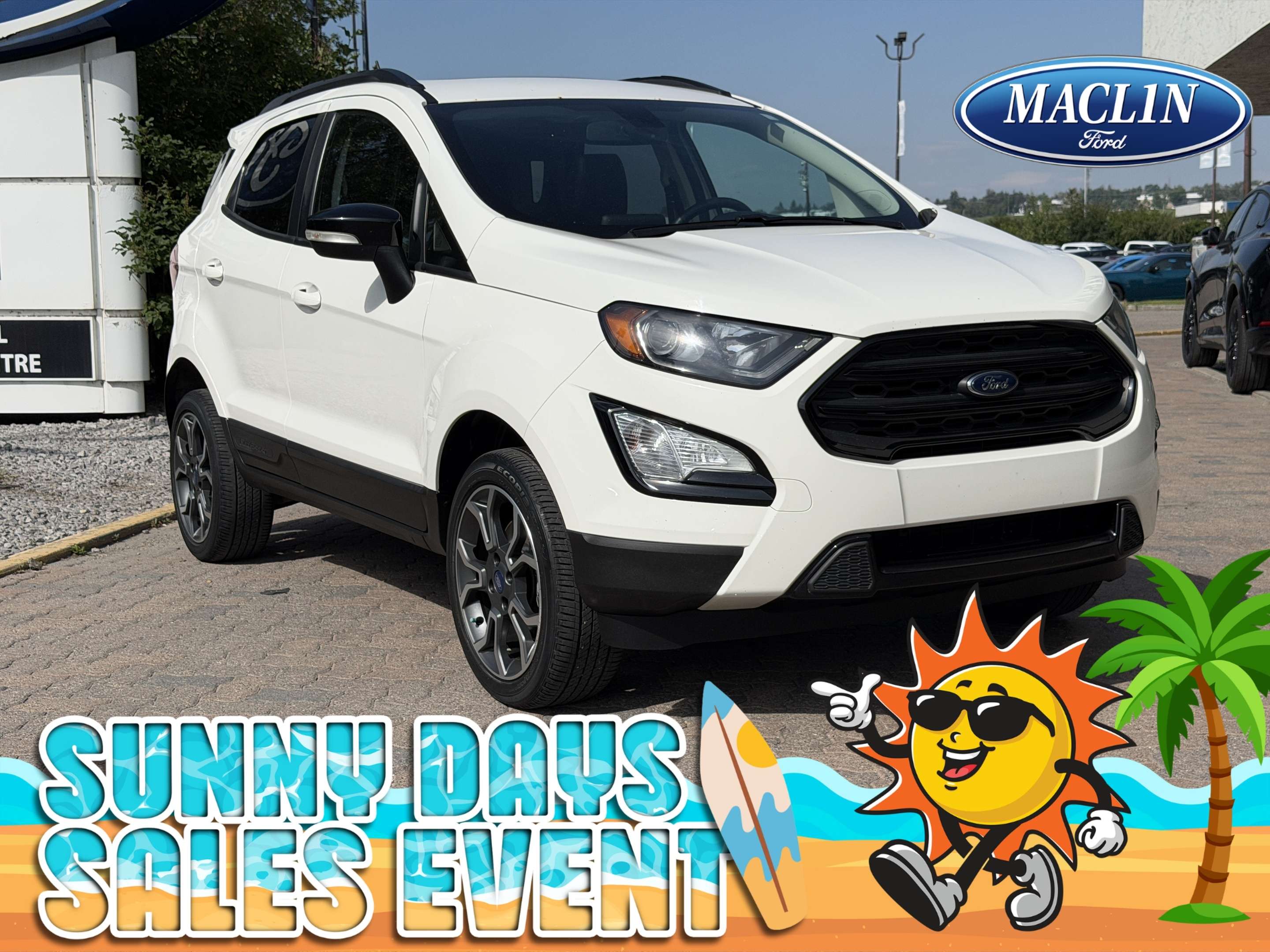 White 2019 Ford EcoSport SUV / Crossover All-Wheel Drive 6-Speed Automatic