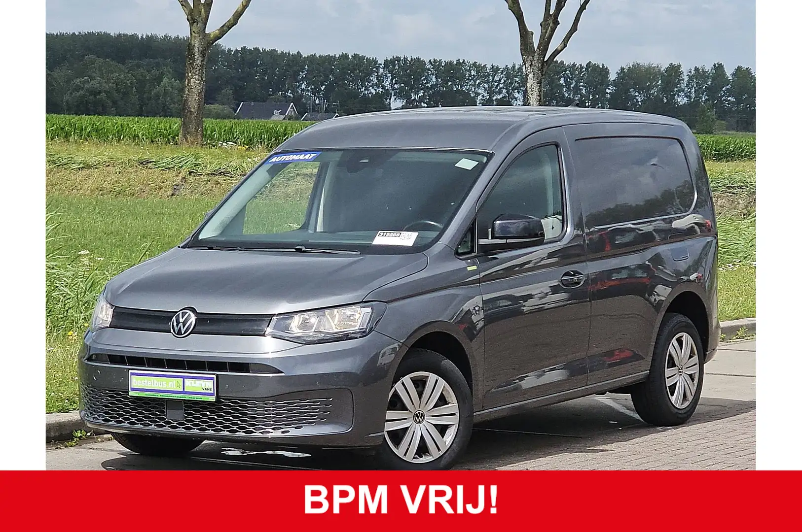 Volkswagen Caddy 2.0 TDI L1H1 122Pk Automaat Euro6 Navi Bumpers-Kle Grijs - 1