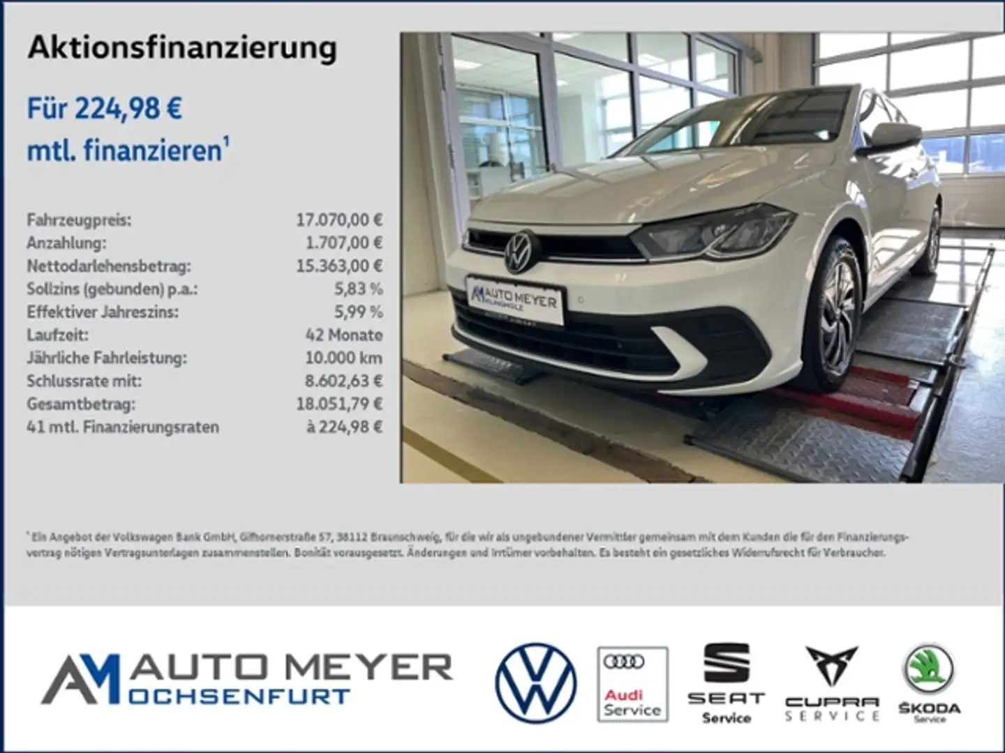 Volkswagen Polo Life 1.0 TSI DSG Kamera Navi ACC Blanc - 1
