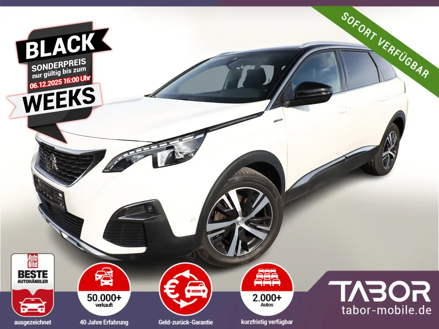 Peugeot 5008 1.5 BlueHDi 130 Aut. Allure LED Nav eHK ACC Weiß - 1