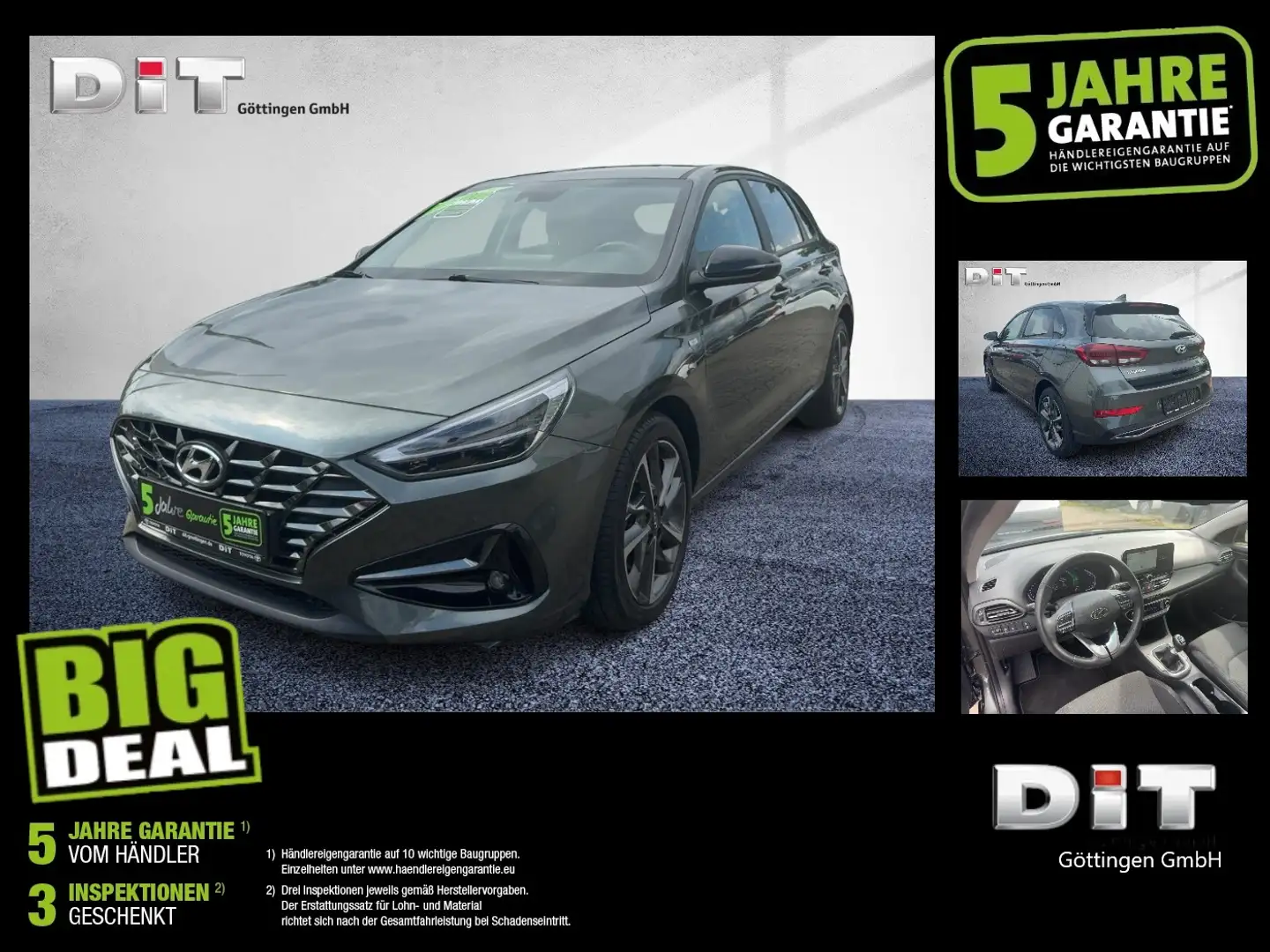 Hyundai i30 1.5 T-GDI Edition 30+ LED+Navi+SHZ+2xKlima Gris - 1