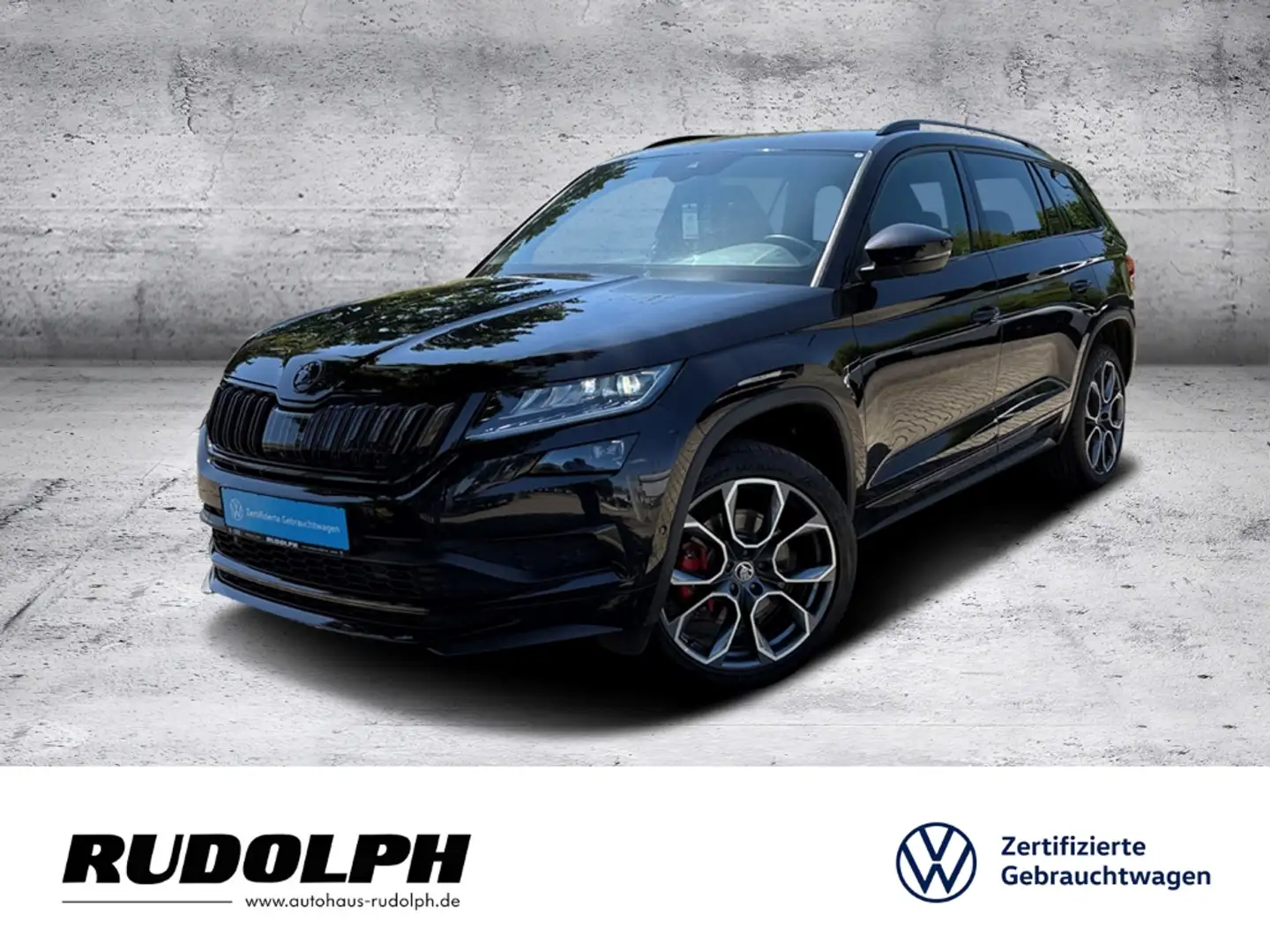 Skoda Kodiaq RS 4x4 2.0 Bi-TDI DSG LED Navi AHK SHZ StandHZG 36 Noir - 1