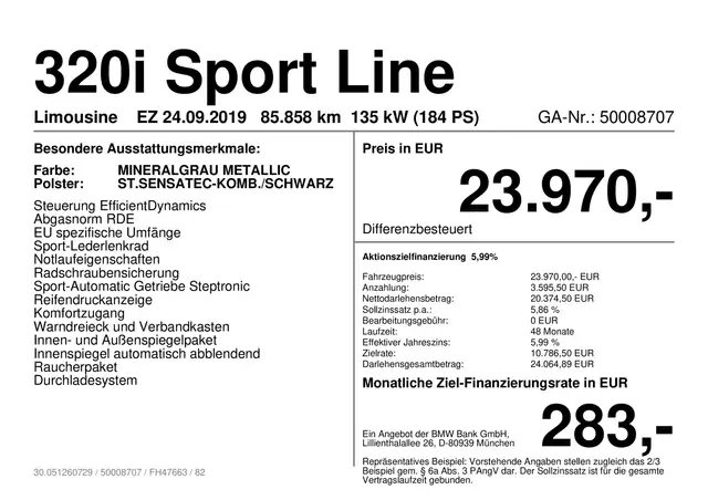 BMW 3 Series view 2