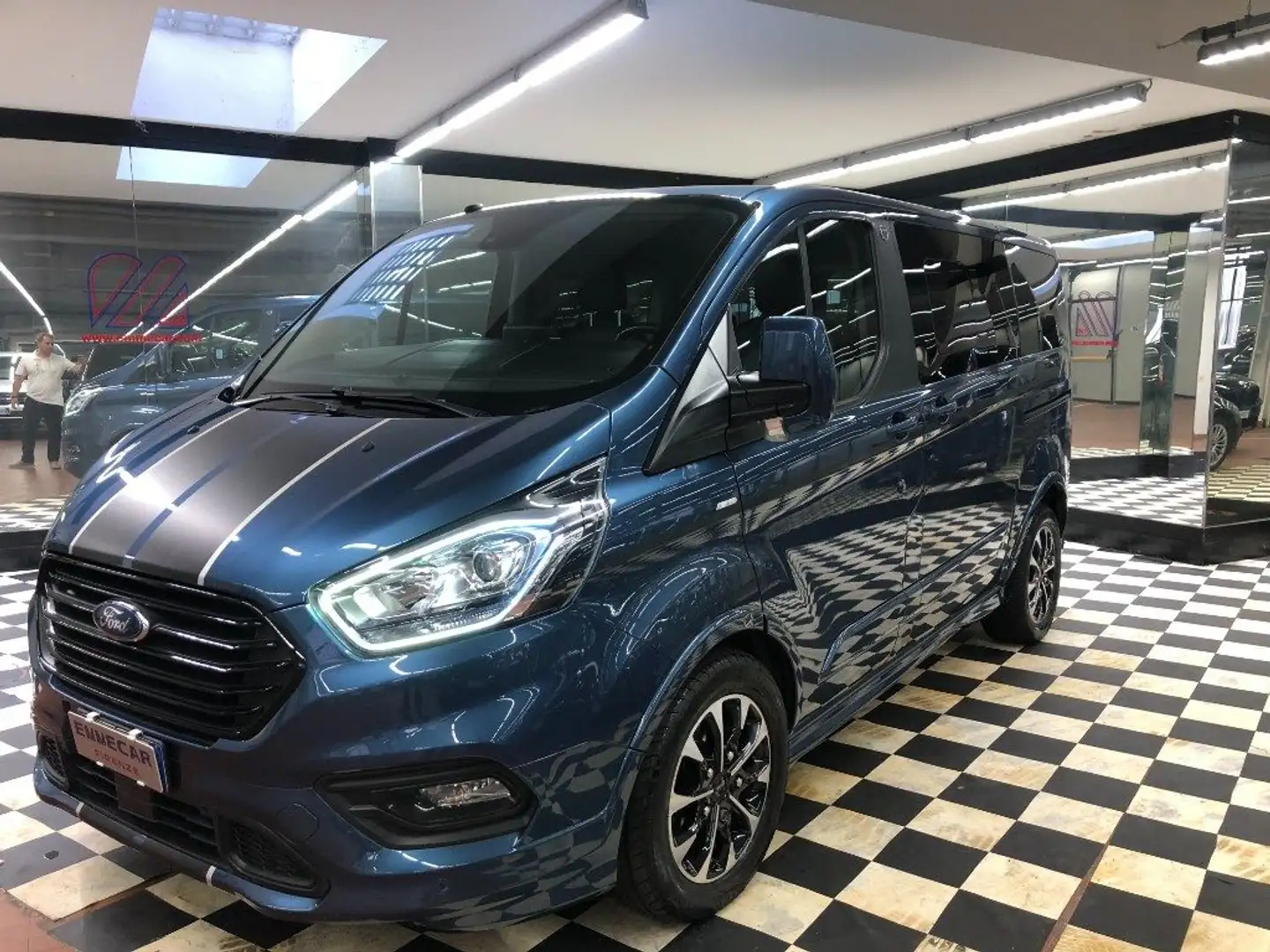 Ford Tourneo Custom 310 2.0 TDCi 170CV aut. PC Sport Blu/Azzurro - 1