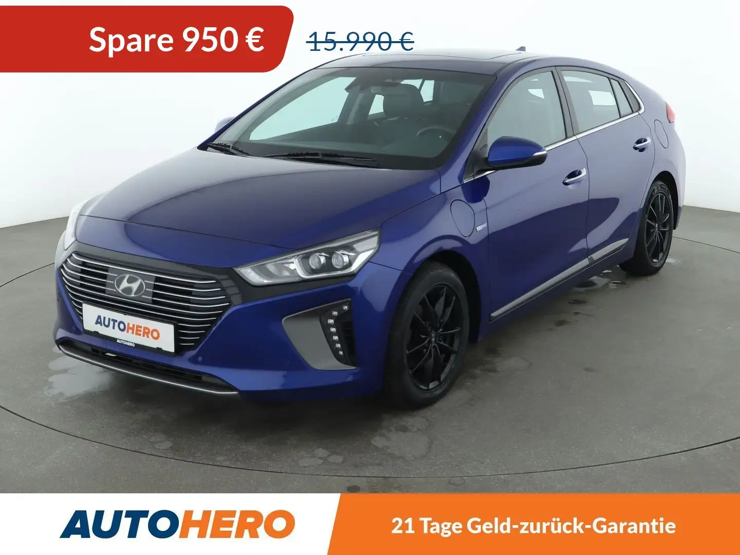 Hyundai IONIQ 1.6 Premium Plug-In Hybrid Aut.*NAVI*XENON*SPUR* Blau - 1