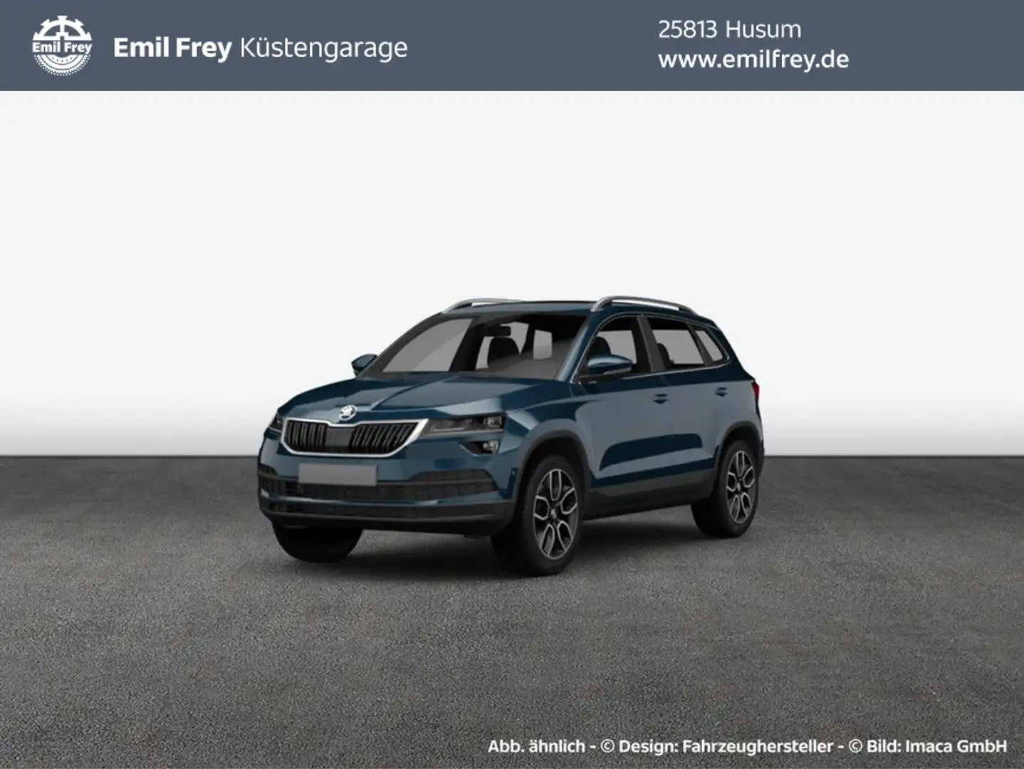 Skoda Karoq 1.5 TSI DSG Ambition Clever AHK/LED/Navi Bleu - 1