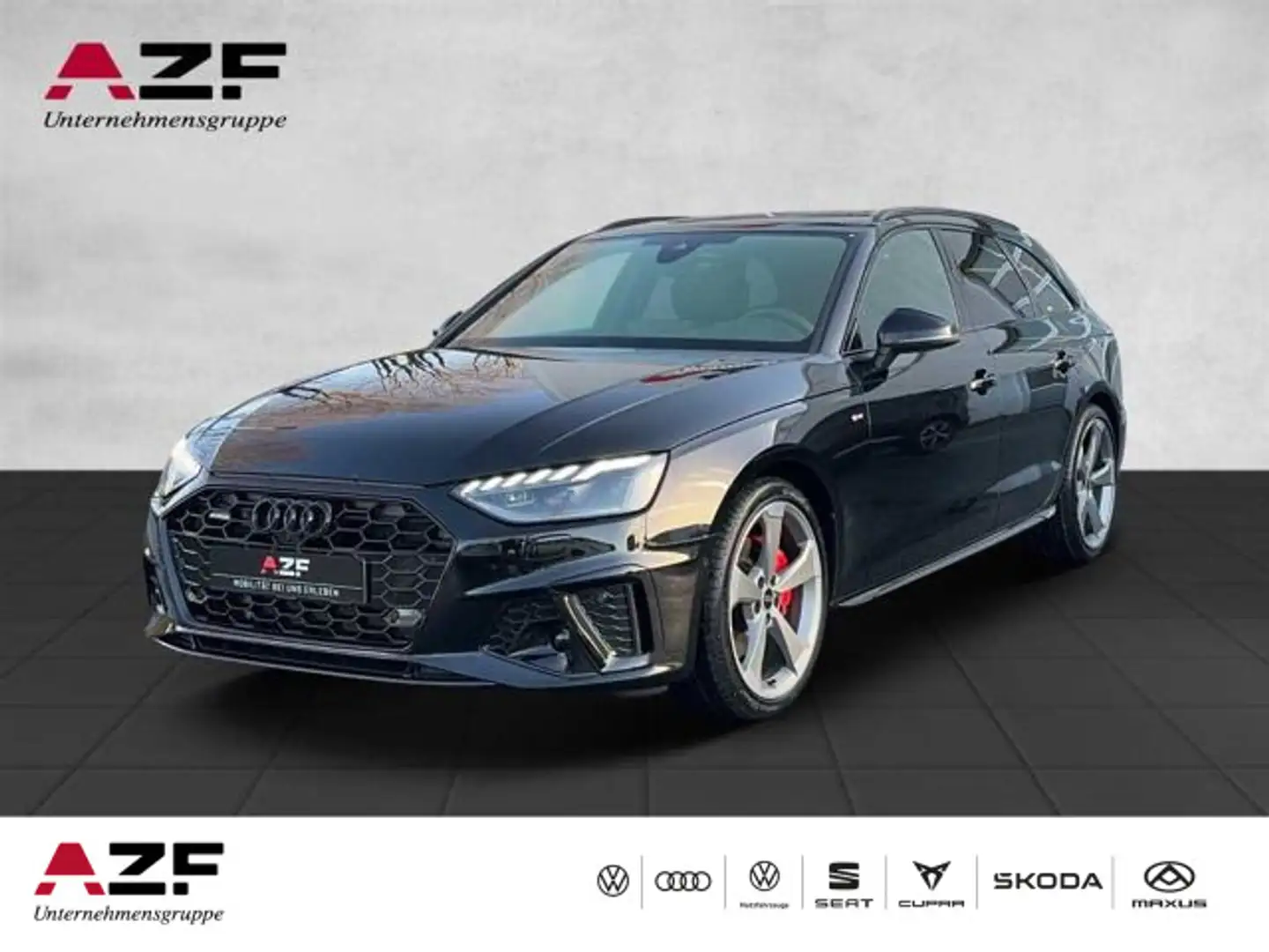 Audi A4 40 TDI quattro S tronic S line +Pano+AH Noir - 1