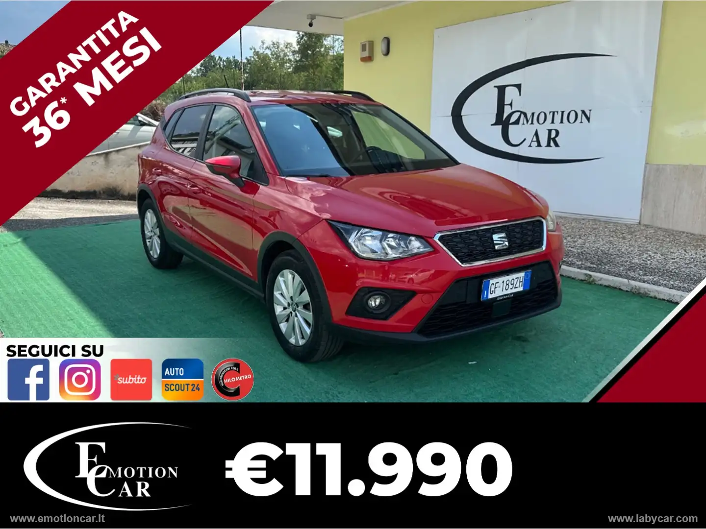 SEAT Arona 1.0 EcoTSI FR - 2021 Rosso - 1