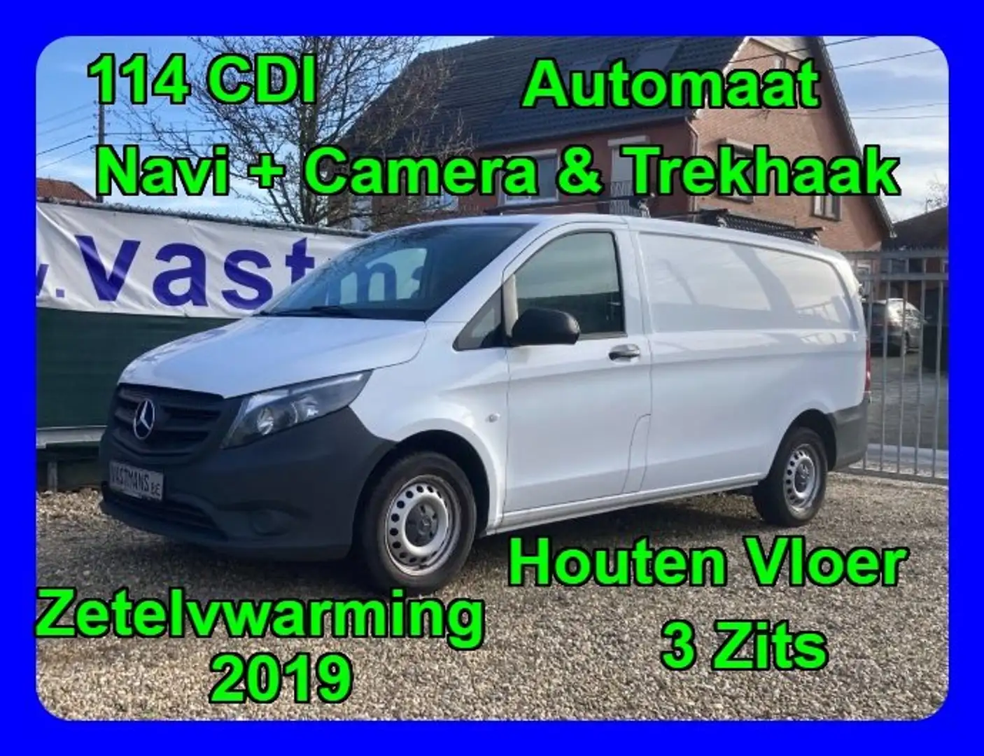 Mercedes-Benz Vito 114 / 23.100 € + BTW / Navi / Automaat / Camera Blanc - 1