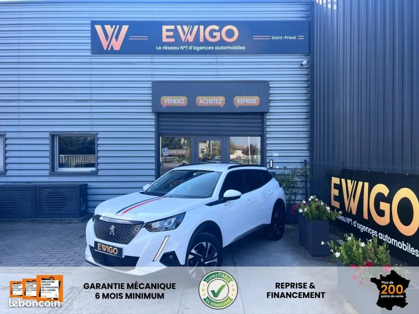 Peugeot 2008 1.2l 130ch ALLURE Vitual Cokpit 3D Carplay Camera 360° Weiß - 1
