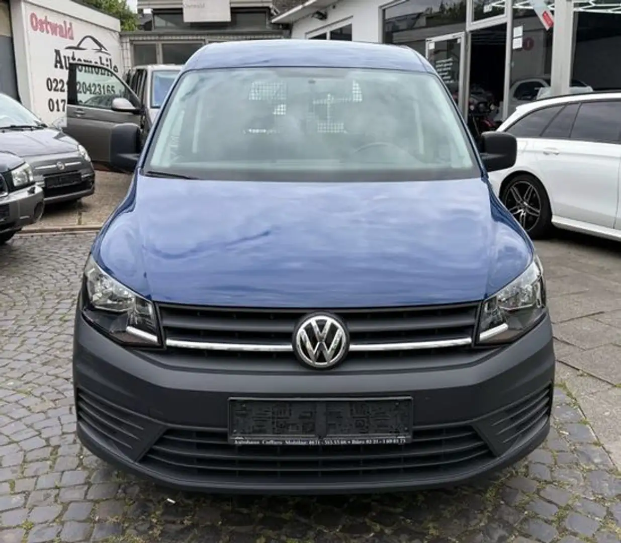 Volkswagen Caddy 2.0 TDI Kasten BMT Klima Euro6 1.Hand Blau - 2