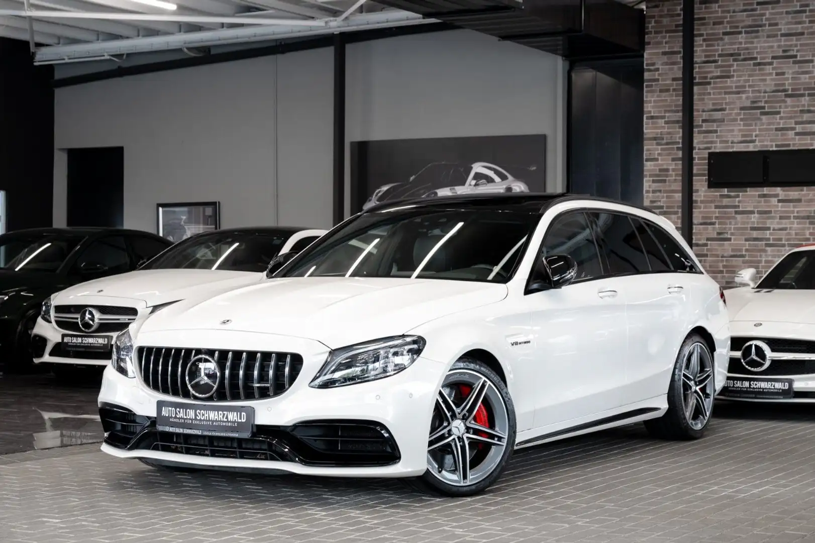 Mercedes-Benz C 63 AMG C63S AMG|AMG PERF.AGA|NIGHT-PAKET|BURMESTER|PANO Blanc - 1