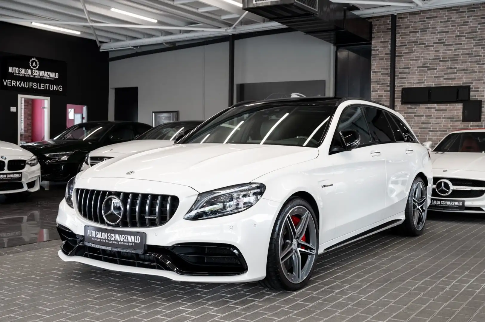 Mercedes-Benz C 63 AMG C63S AMG|AMG PERF.AGA|NIGHT-PAKET|BURMESTER|PANO Blanc - 2