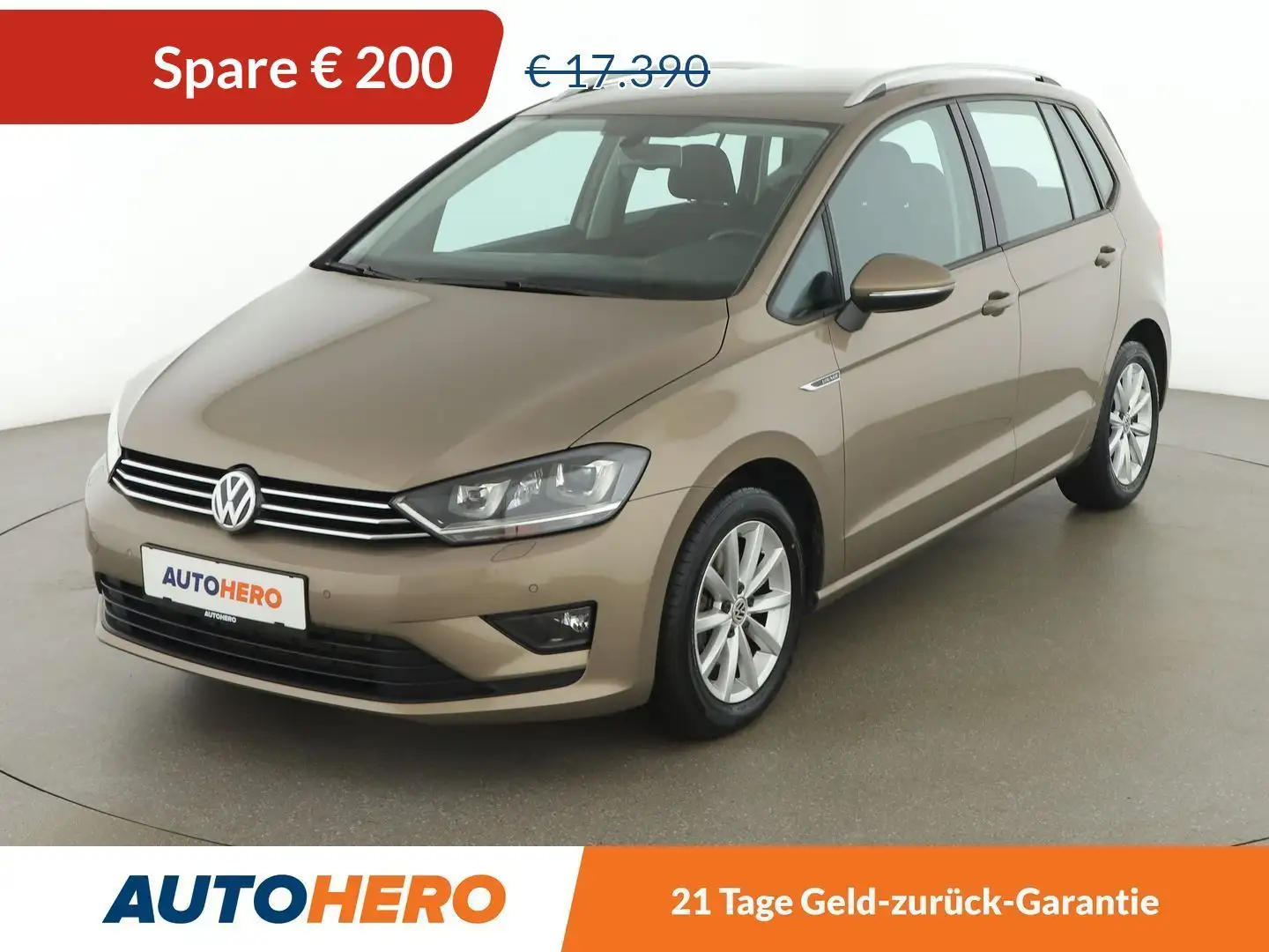 Volkswagen Golf Sportsvan 2.0 TDI Rabbit BlueMotion Tech Aut. *NAVI*XENON* Jaune - 1