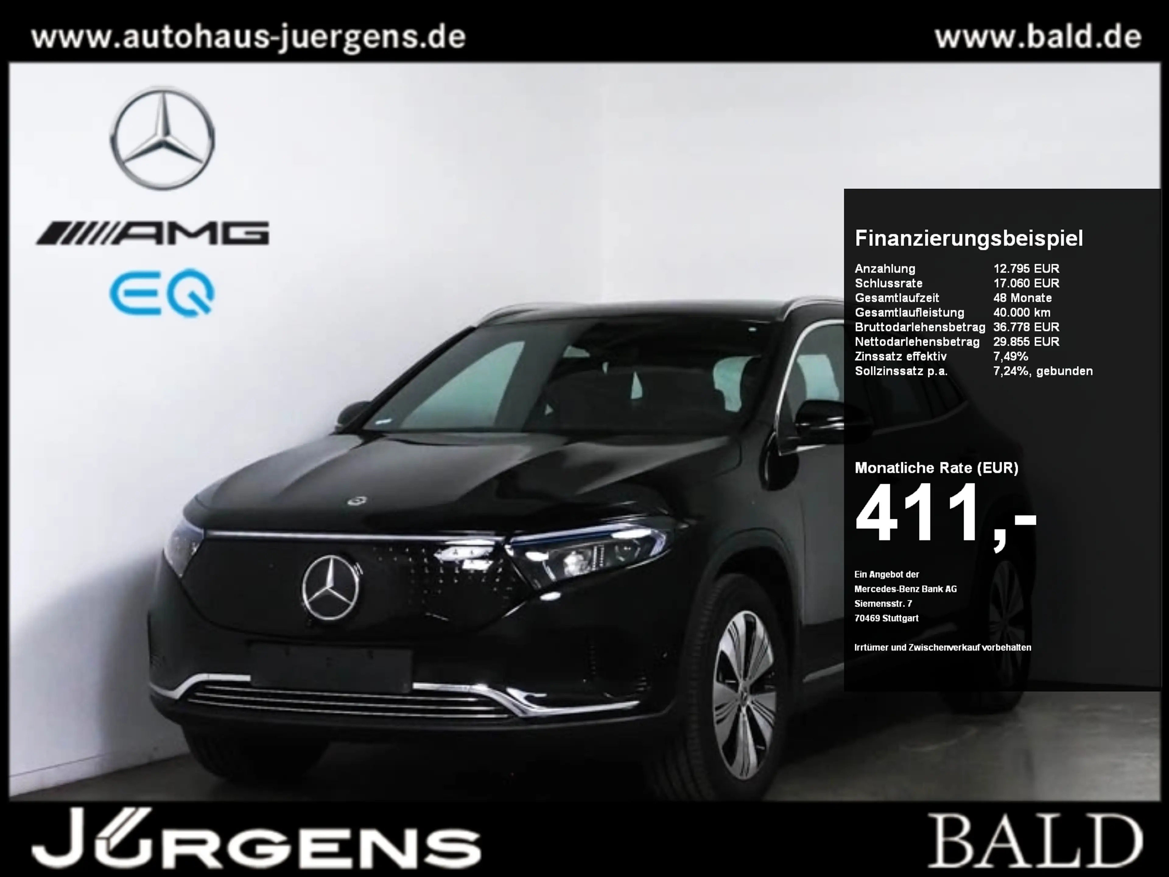Mercedes-Benz EQA 350 4M Progressive/LED/360/Pano/Distr/Winter