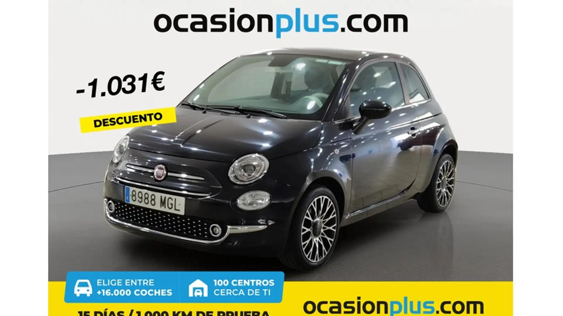 Fiat 500 1.0 Hybrid Dolcevita 52kW Noir - 1