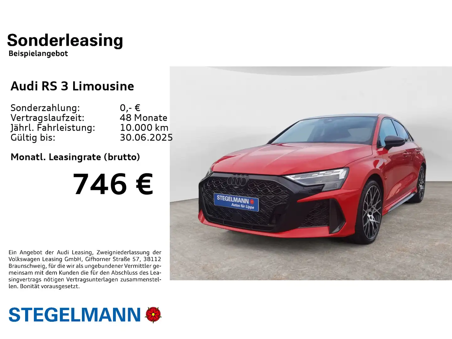 Audi RS3 TFSI quattro S tronic HD-MATRIX P Rot - 2