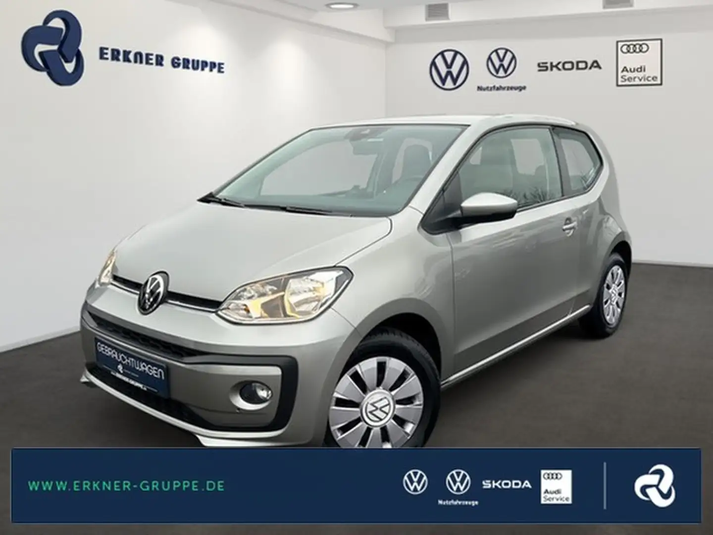 Volkswagen up! 1.0 Basis KLIMA+BLUETOOTH+SITZHZ+++ Silber - 1