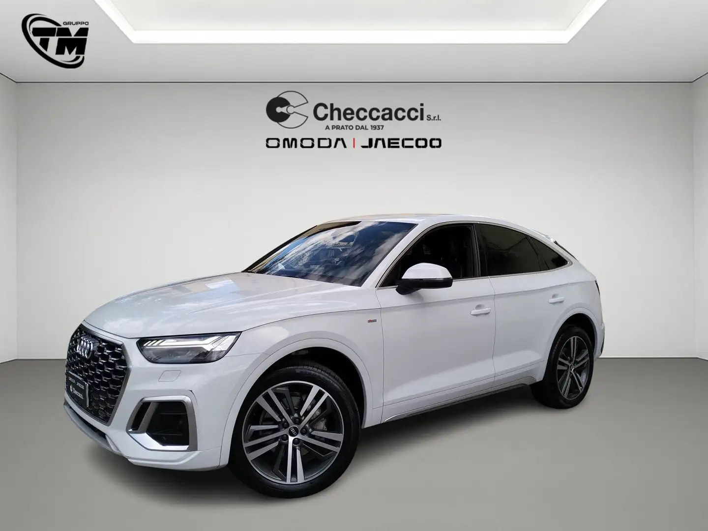Audi Q5 Sportback 40 12V S line Plus quattro s-tronic Blanc - 1