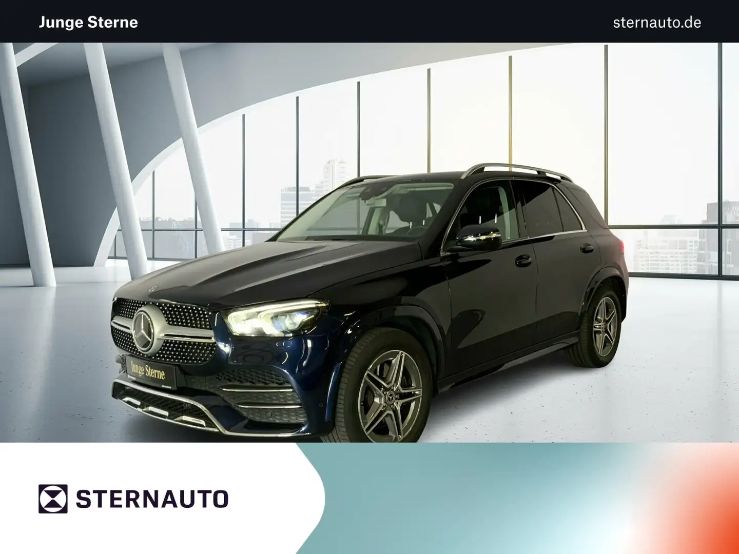 Mercedes-Benz GLE 300 GLE 300 d 4M AMG AHK Standh Burm Memory DISTRO Blau - 1