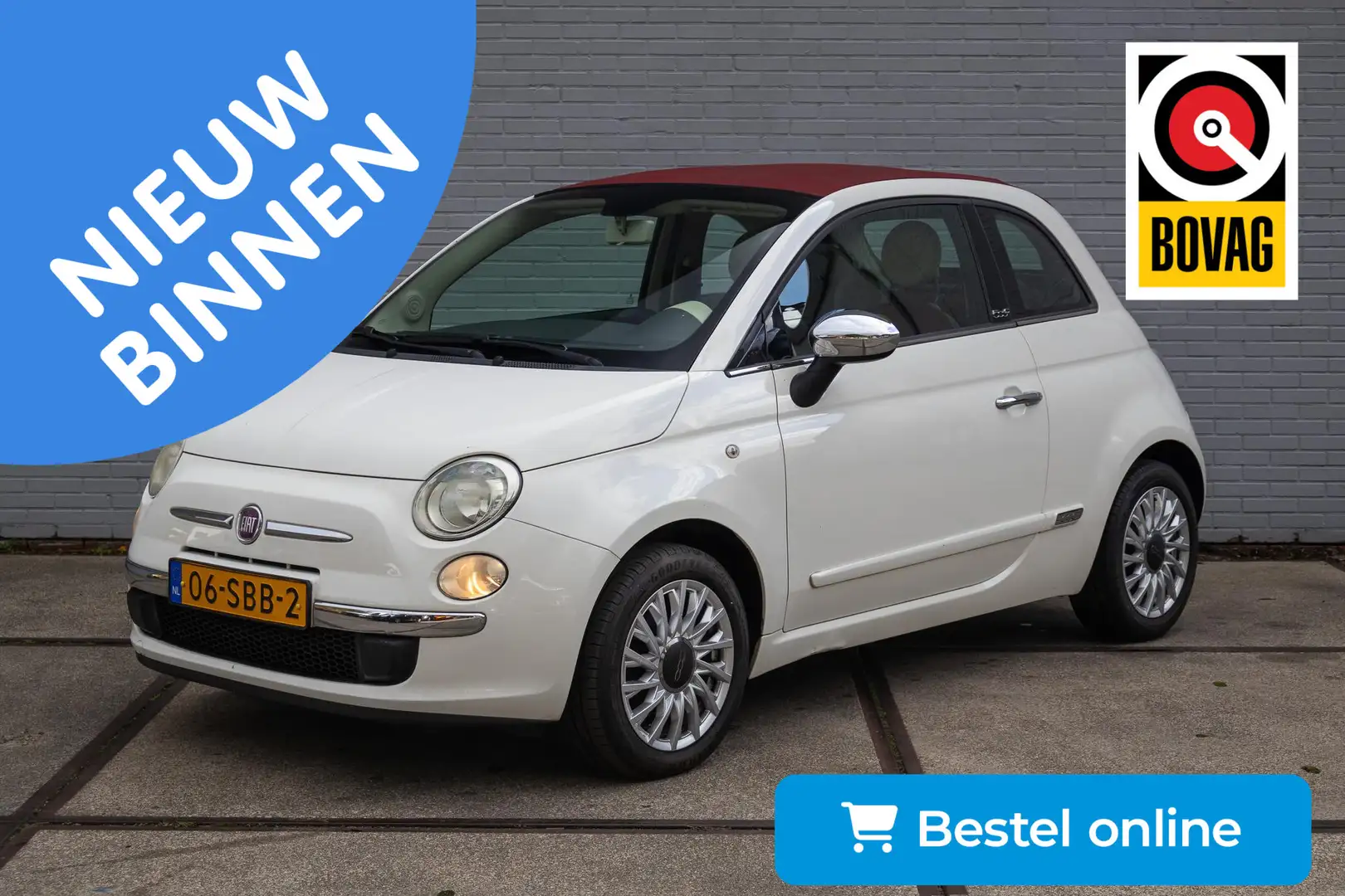 Fiat 500C 1.2 Lounge Wit - 1