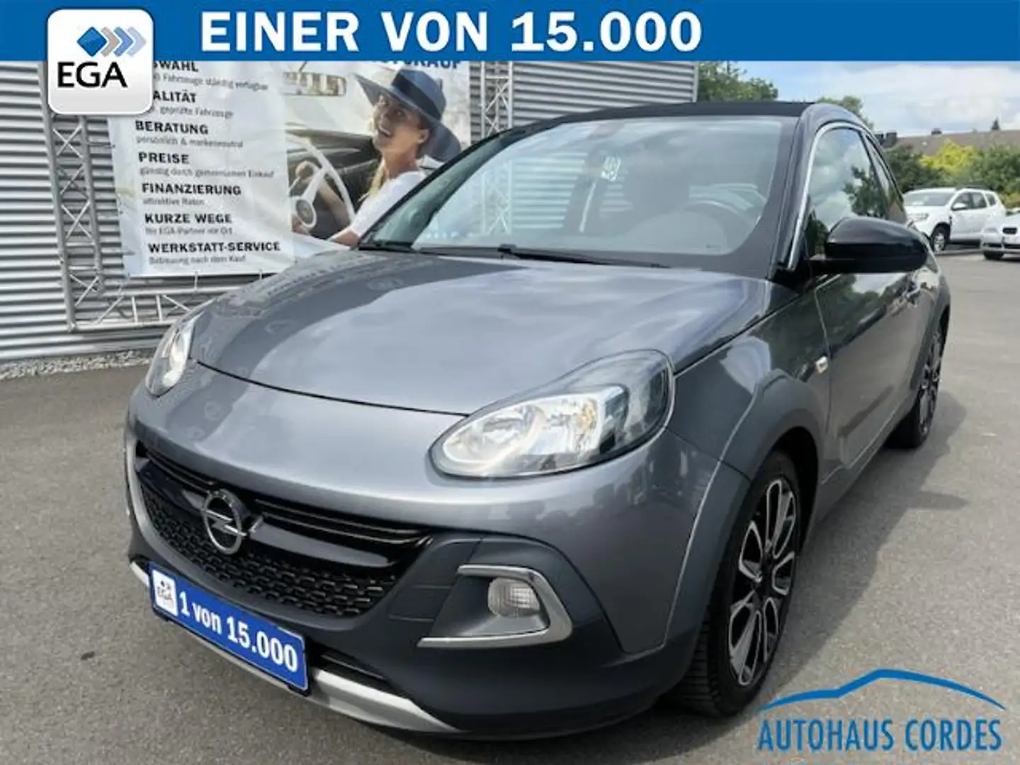 Opel Adam 1.2 BLACK JACK FALTDACH*SHZG*SMART-LINK*ALU Grau - 1