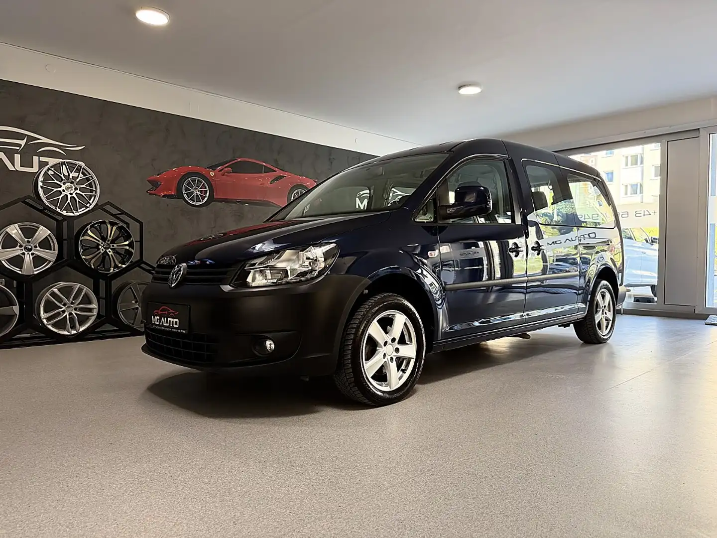 Volkswagen Caddy Kombi Maxi 1,6 TDI *LR*WENIG KM Blau - 1