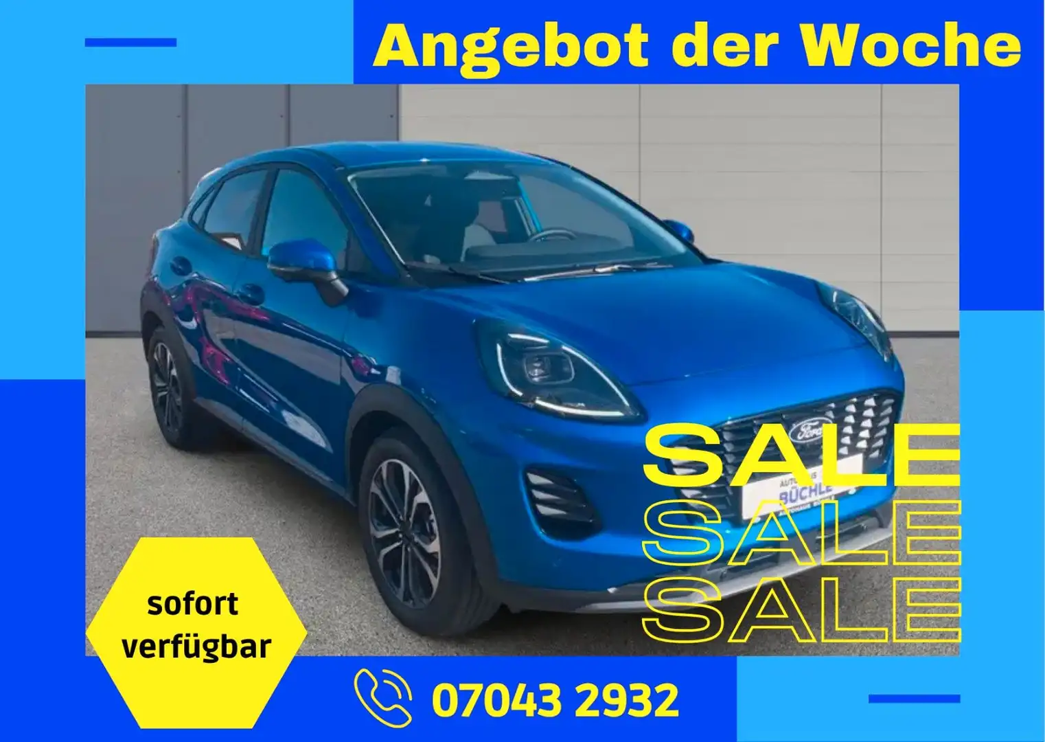 Ford Puma PUMA TITANIUM+NAVI+KAMERA+LED+AHK+PDC! Azul - 1