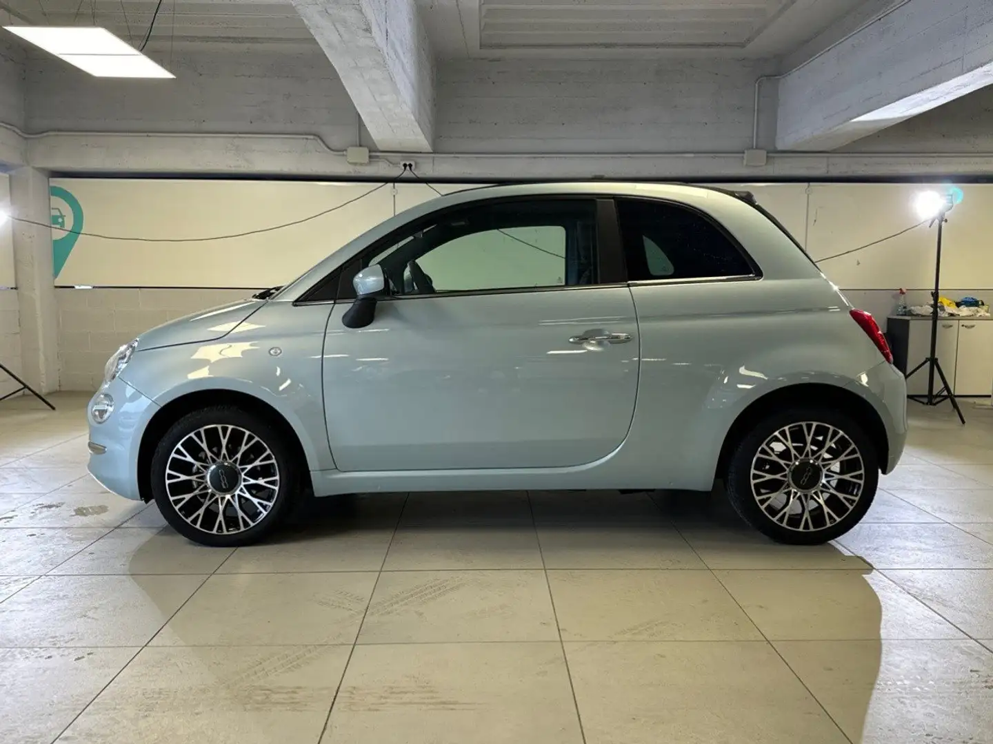 Fiat 500C 1.0 70cv Ibrido Dolcevita Grün - 2