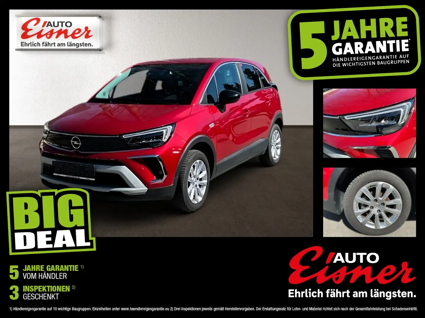 Opel Crossland 1.2 ELEGANCE Top Ausstattung ! Rood - 1