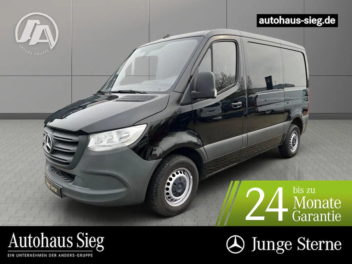 Mercedes-Benz Sprinter 214 L1H1 Kasten Kompakt Klima*Navi*RFK Noir - 1