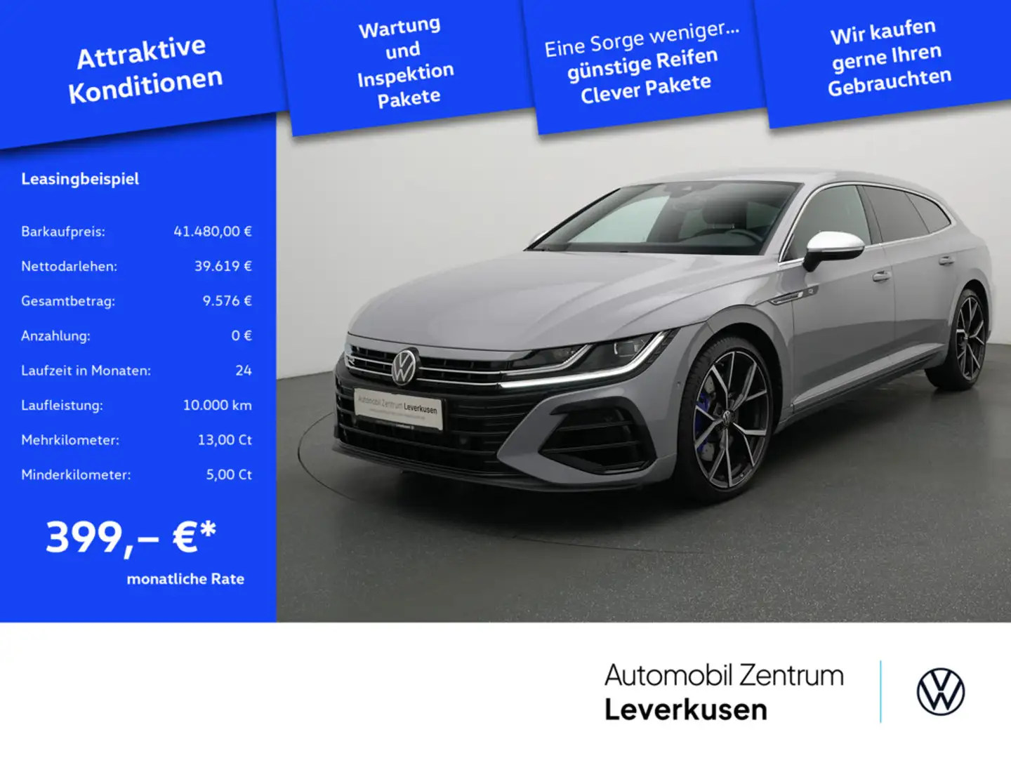Volkswagen Arteon R 4Motion Shooting Brake ACC AHK NAVI Grau - 1